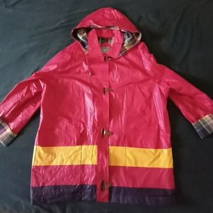 Rain Coat w/removable Hood, Nylon Lining